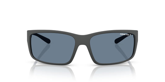 ARNETTE Man Sunglasses Matte Dark Grey Frame, Polar Dark Blue Lenses, 62MM