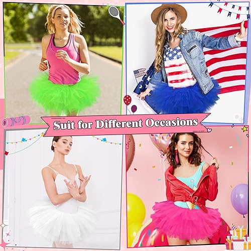 Hot Pink 5-Layer Adult Tutu Skirt - Fluffy Skirt for Women, One Size