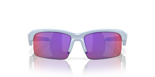 Oakley Kids' OJ9013 Capacitor Rectangular Sunglasses, Polished Stonewash/Prizm Road, 63 mm