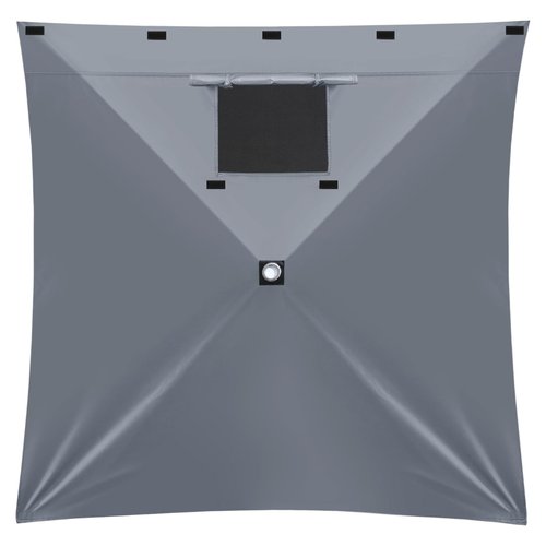 MASTERCANOPY Wind Screen Side Panel with Window for Escape Screen Shelter Canopy Tent - Weatherproof, UV Resistant Sun Shade Attachment Accessory (10ft x 10ft, Gray, 1 Pack)