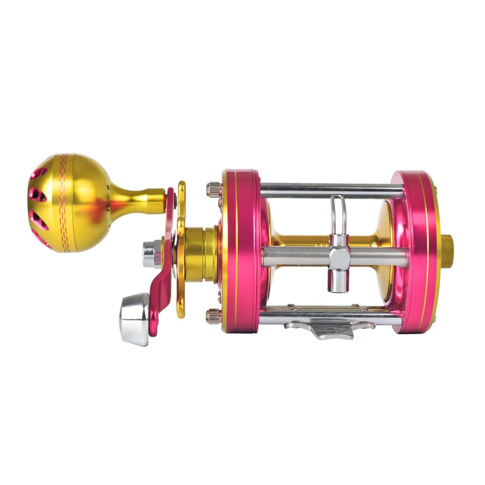 ANCIENT MARINER Albatross 6000 Catfish Reels, Conventional Round Baitcasting Reel,Pink