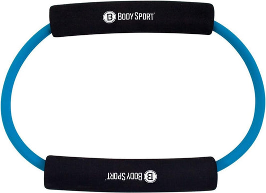 Body Sport Loop Tubing , Resistance Band with Foam Pad Handles for Strength Training and Rehabilitation