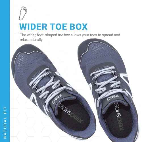 Xero Shoes Women's HFS Original Barefoot Running Shoes, Steel Gray, 5