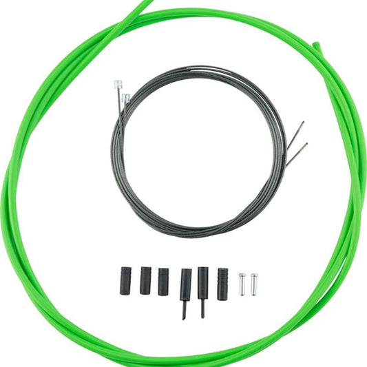 Shimano Optislick Derailleur Cable And Housing Set Green, One Size