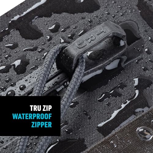 Charcoal Waterproof Travel Pouch with TRU Zip for Phone & Essentials - Medium