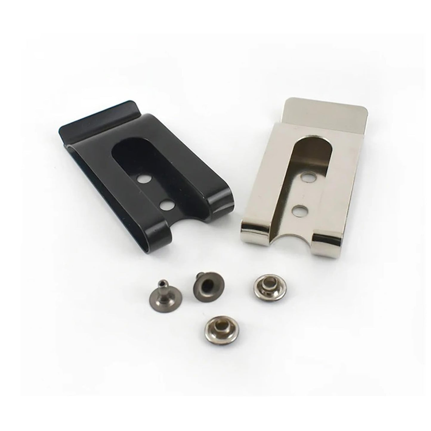 ArrErr 6 Pack Multitool Sheath Metal Belt Clip Replacement with Mount Screws Tool Pouch Buckle Spring Hook for Leatherman Multitool Belt Sheath EDC Belts Organizer Nylon Belts Clip Pouch Pocket