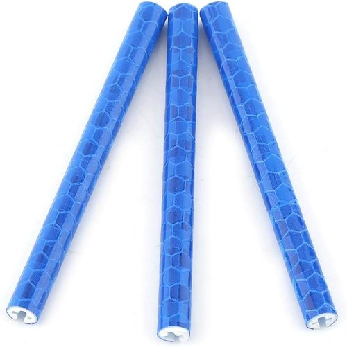 Dioche Wheel Lights, 24pcs Colorful Cycling Wheel Spoke Reflector Clips Reflective Warning Strip Clip Tube(Blue)