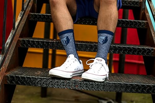 NBA Unisex Marble MVP Crew Socks - Denver Nuggets Large Team Color