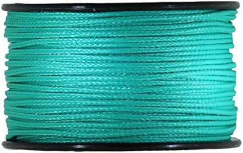 JIG PRO SHOP Black 1.18mm x 125' Micro Cord Paracord - Made in The USA
