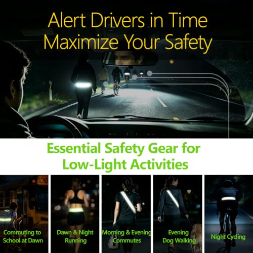 High Visibility Reflective Sash for Night Walking and Running Safety