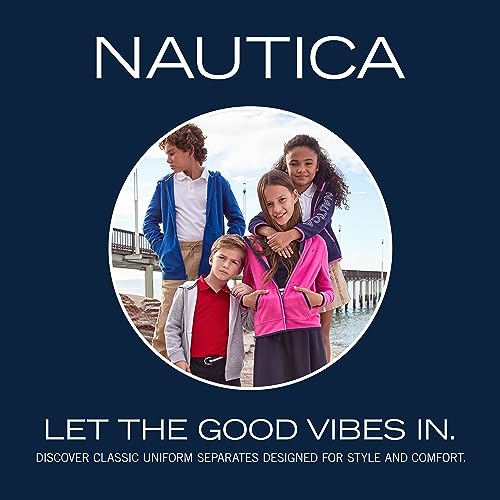 Nautica Girls' School Uniform Stretch Jegging - Black 14
