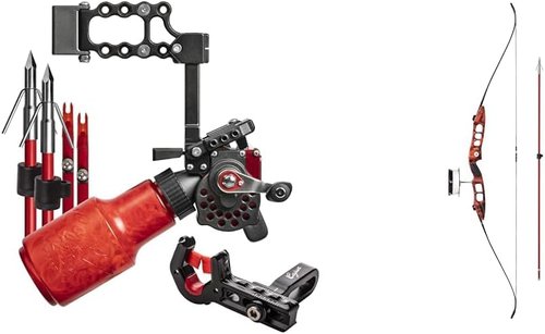 Cajun Winch Pro Reel Bowfishing Kit - Ultimate Bundle Including Winch Pro Reel, 25 Yards of 250 lbs. Line, 2 Arrows W/Piranha Points, Slides, Stops, and Brush Fire Arrow Rest