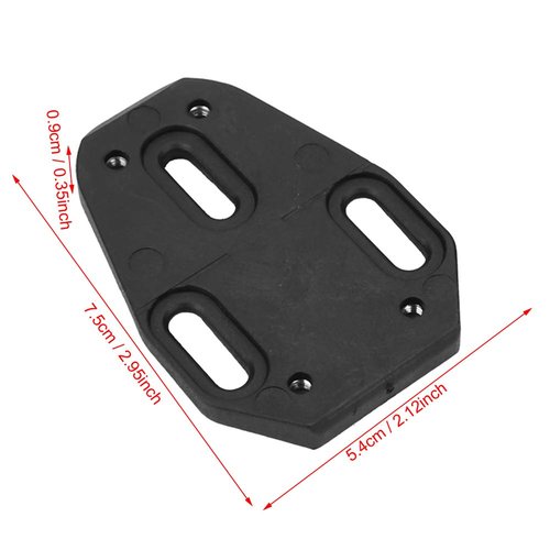 LIANGLIDE 1 Pair of Quick Release Cycling Shoes Cleat Cover Adapter Converter for Speedplay Threehole Conversion Base Plate for Rail Shoes with Buckle Closure (A)