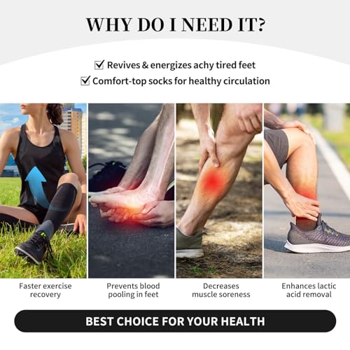 Unisex Compression Socks for Travel, Pregnancy, Running & Recovery - One Size Dragon Head Tattoo