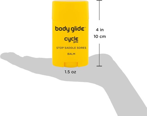 Body Glide Cycle Glide Balm | Chamois Cream in Chafing Stick Form Keeps Hands Clean | Anti Chafe Stick for in The Saddle; on Bike, Motorcycle, or Horse | 1.5oz