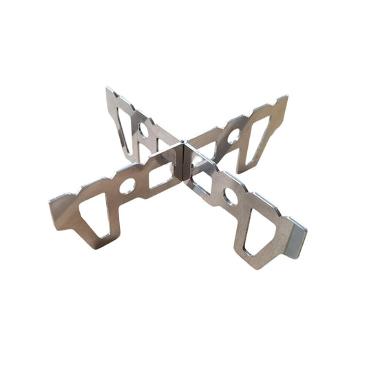 HIZEFSOO 2PCS Alcohol Stove Cross Stand, Stainless Steel Pot Support for Camping Stoves Outdoor Camping Stove Stand Support Rack Camping and Hiking Accessory