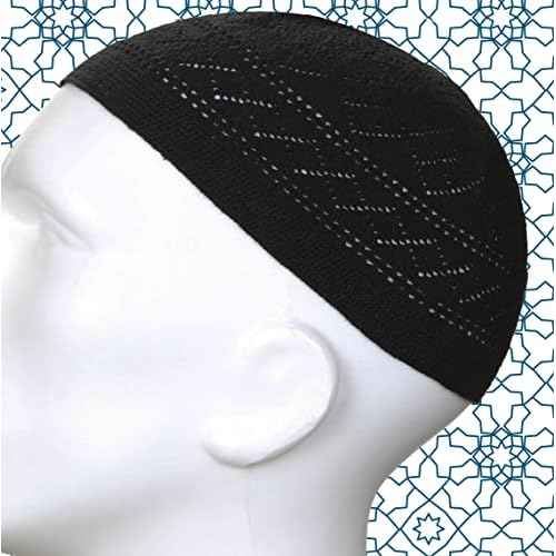 Kufi Hats for Men, Muslim Clothes for Men,%100 Breathable Skull Beanie, Crochet Cap, Handicraft Taqiyah, Cufi, Kufe