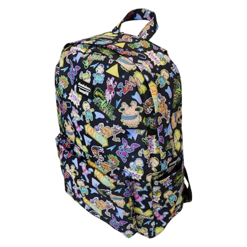 Loungefly Nickelodeon Retro AOP Full Size Nylon Backpack