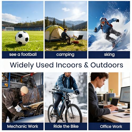 Hand Warmers Rechargeable 2-Pack,Portable Pocket Heater,3 Heat Levels (95?131¡ÆF),Hunting, Golf, Camping Essentials,Stocking Stuffers