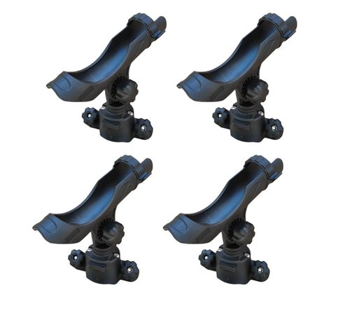 Brocraft 45 Degree Lund Boat Sport Track Rod Holder / Lund Boat Rod Holder - 4 Pack