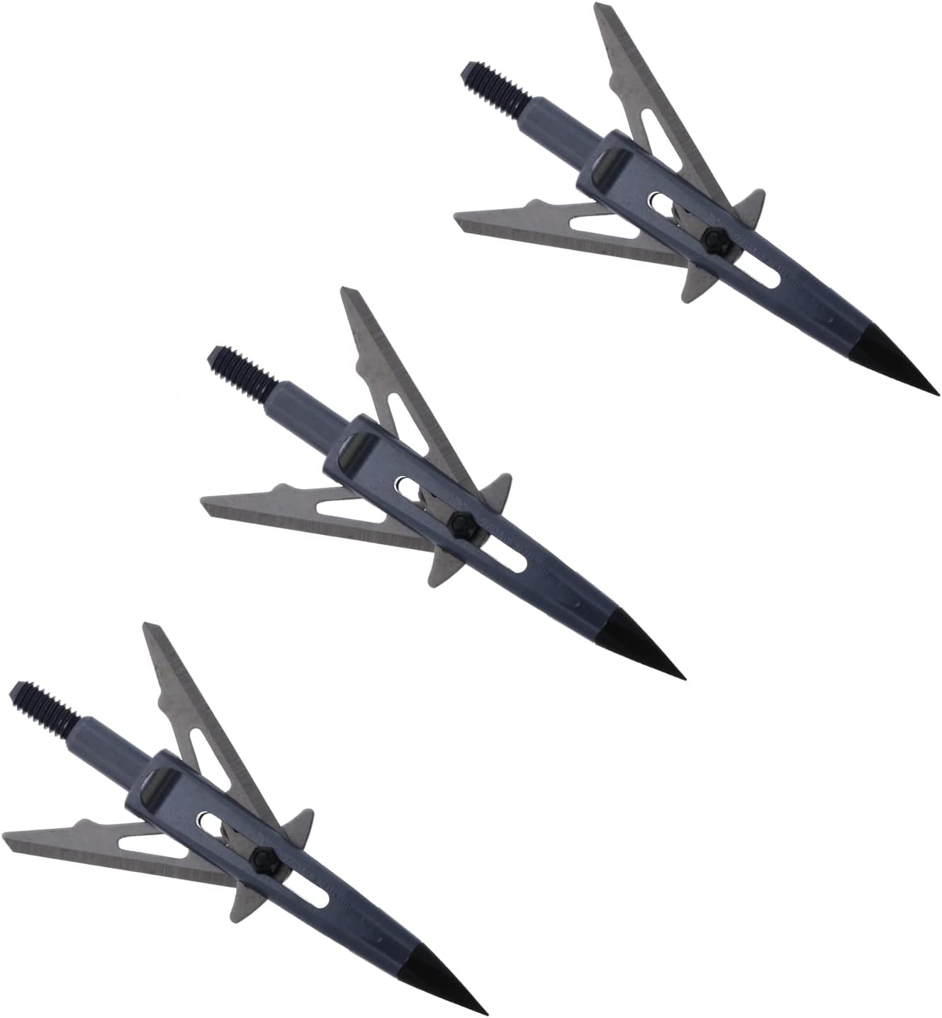 New Archery Products Killzone 2 Blade Rear-Deploying Bow Hunting Mechanical Broadheads with 2" Cutting Diameter & Spring-Clip Design - 3 Pack