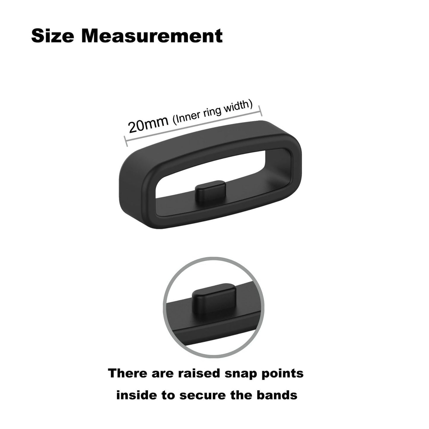 Fastener Rings Compatible for Garmin Venu 2S,Venu 3S,Vivomove 3S,Vivoactive 4S,Vivosport,Vivosmart HR,Forerunner 255S,Forerunner 265S Bands Security Loop Holder Keeper Retainer Fixed Non-Slip Silicon Loops