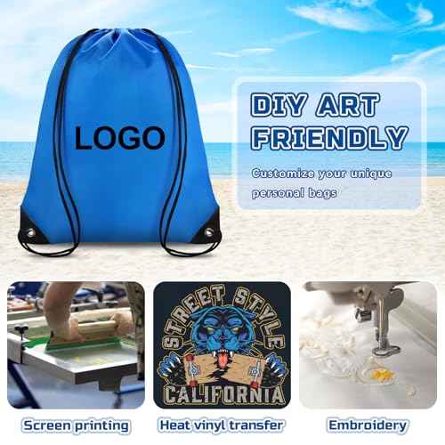 Drawstring Backpack Bulk 42 Pcs String Backpack Drawstring Bags Cinch Bag Sackpack for Men Women Gym 14 Colors