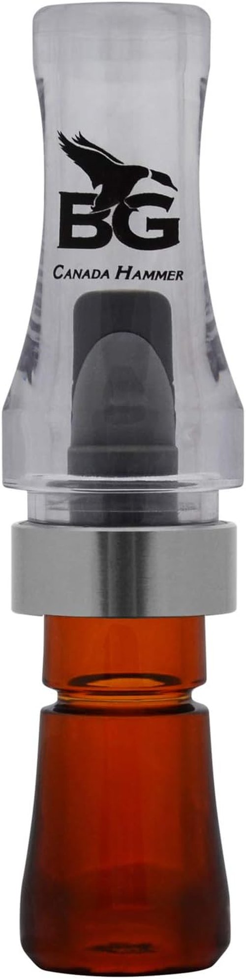 Hammer Goose Call by BGC Canada - Clear & Bourbon Polycarbonate - Premium Hunting Gear