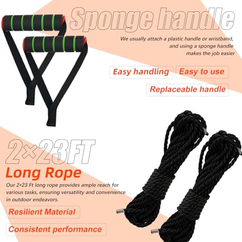 55 Inch High Limb Rope Saw with 70 Sharp Teeth - Set for Tree Cutting