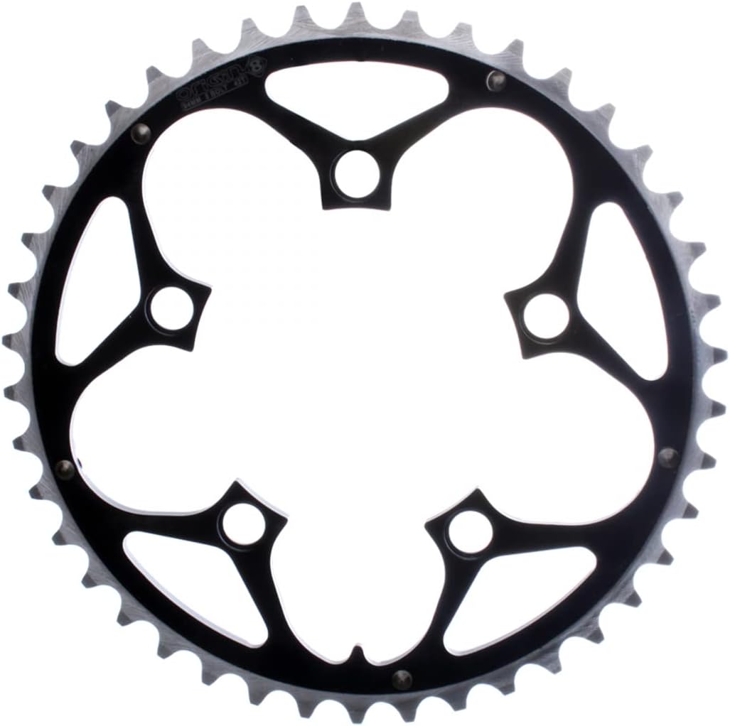 Origin8 Alloy Ramped Chainrings, Black/Silver