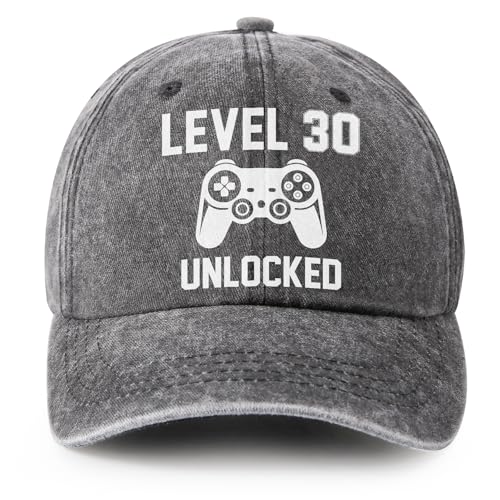 30th Birthday Gifts for Men Women - 30 Year Old Birthday Hat - Grey