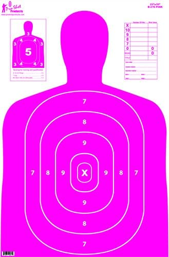 Pro-Shot Silhouette Paper & Tactical Targets: High Contrast Training & Practice Shooting Targets – Heavy Paper, Reactive Splatter & Weatherproof Options – Made in USA (Multi-Pack Choices)