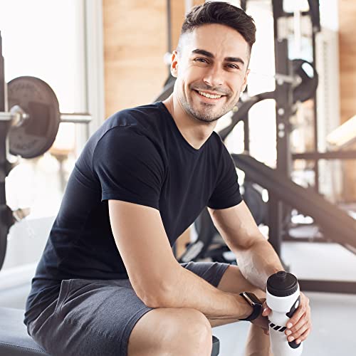 MLYENX 7 Pack Men's Workout T-Shirts - Quick Dry Athletic Gym Tees, X-Large, Black & Grey