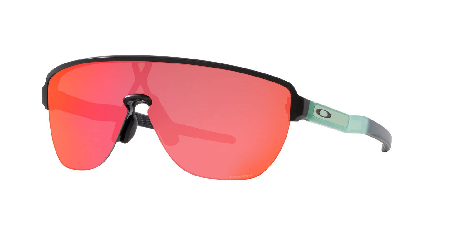 Oakley Men's OO9248 Corridor Rectangular Sunglasses, Matte Black/Prizm Trail Torch, 42 mm