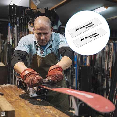 Snowboard Wax Plastic Scraper- Ski Wax Scraper- Ski Snowboard Plastic Scraper for Removing The Extra Cooled Wax (9 x 2.2 Inch)