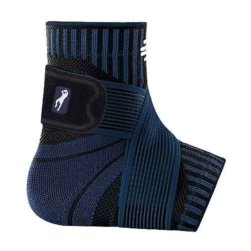 Bauerfeind Sports Ankle Support, Dirk Nowitzki, Navy, left, XXL