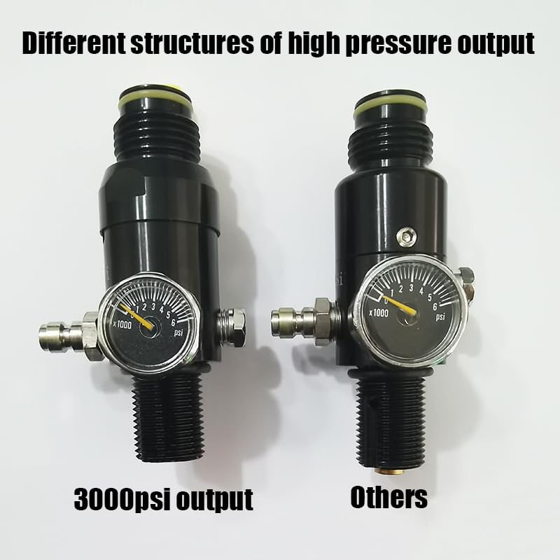 Aopkeo CO2 Compressed Air Tank Regulator Valve 5/8"-18UNF or M18*1.5 Input 4500psi for Paintball Airsoft PCP (1800psi Ouput, 5/8"-18UNF)