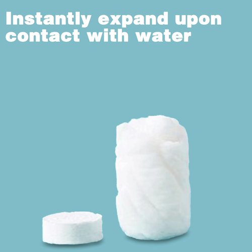 Compressed Towels Travel Size | Hypoallergenic Cotton Wet Wipes for Sensitive Skin | Unscented Face & Body Cleansing Cloths for Adults & Baby | Portable Gym Camping Makeup (White-240, M)