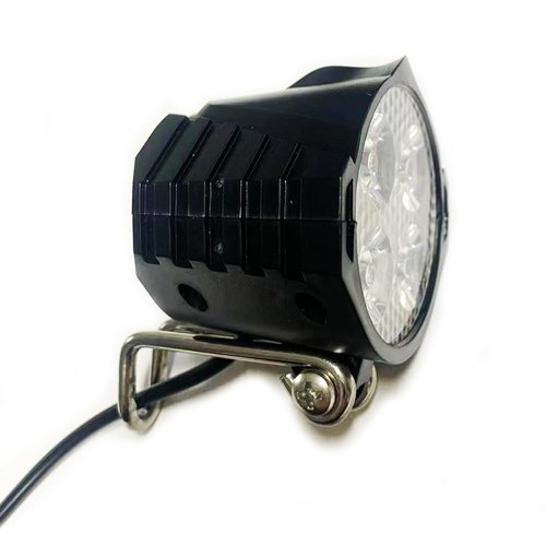 Ebike Headlight 36V-48V Super Bright LED Light for Electric Bike Scooter Mountain Bike Light for Night Riding Waterproof (2-pin Female)