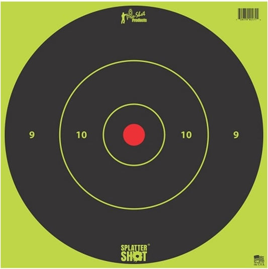 Pro-Shot 12" Green Bull's-Eye Splatter Targets - 5 Pack for Accurate Shooting