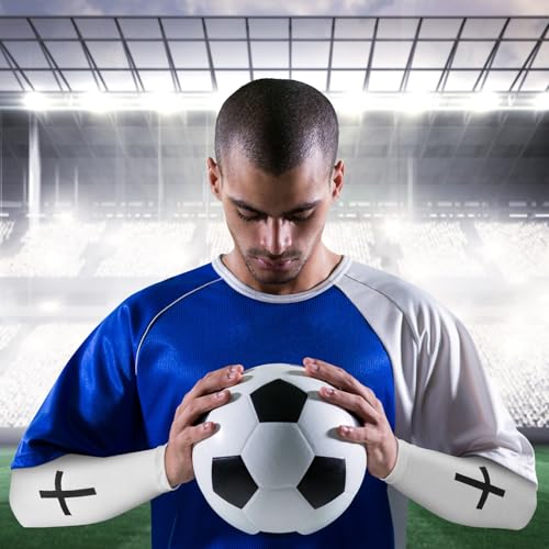 Faith Cross Arm Sleeves for Baseball and Football - White & Black - 4 Pairs