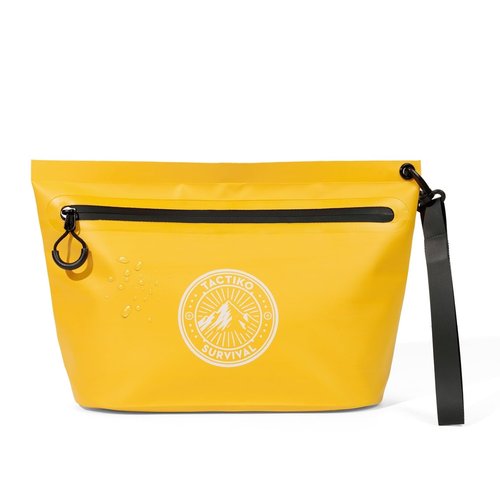 Tactiko Heavy-Duty Splash Water Resistant Zipper Pouches - 3L Hold-All Organizers for Dry Bags, Travel Bags (Yellow)
