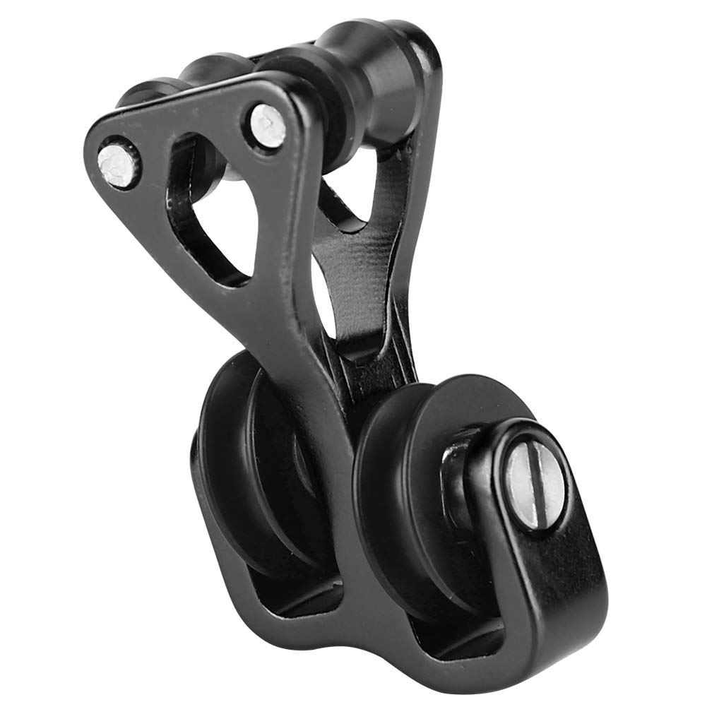 Glide Cable Slide, Aluminium Alloy Archery Cable Slide String Splitter Roller Glide Archery Cable Slide (Black)