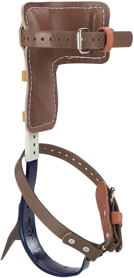 Klein Tools CN1907AR Leather Tree Climber Set 2-3/4-Inch Gaffs, 15 to 19-Inch
