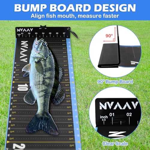 53 Inch Waterproof Fish Measuring Board with Tape for Fishing