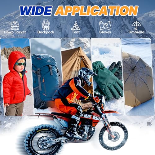 Black 9.8" x 5.9" Nylon Down Jacket Repair Patch Kit Self-Adhesive Waterproof
