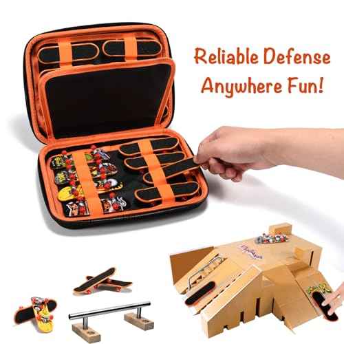 Fingerboard Case for Teck Deck Ultra DLX Finger Skateboards, Storage Case Compatible with 16pcs Mini Skateboards