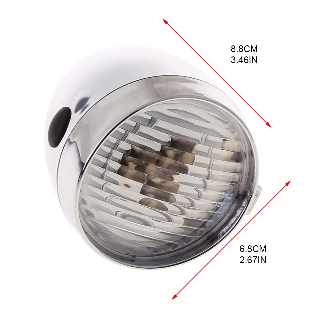 FGDTREE Classic Retro Streamlined Bicycle for Head Light LED Metal B Cycling Lighting Equipment