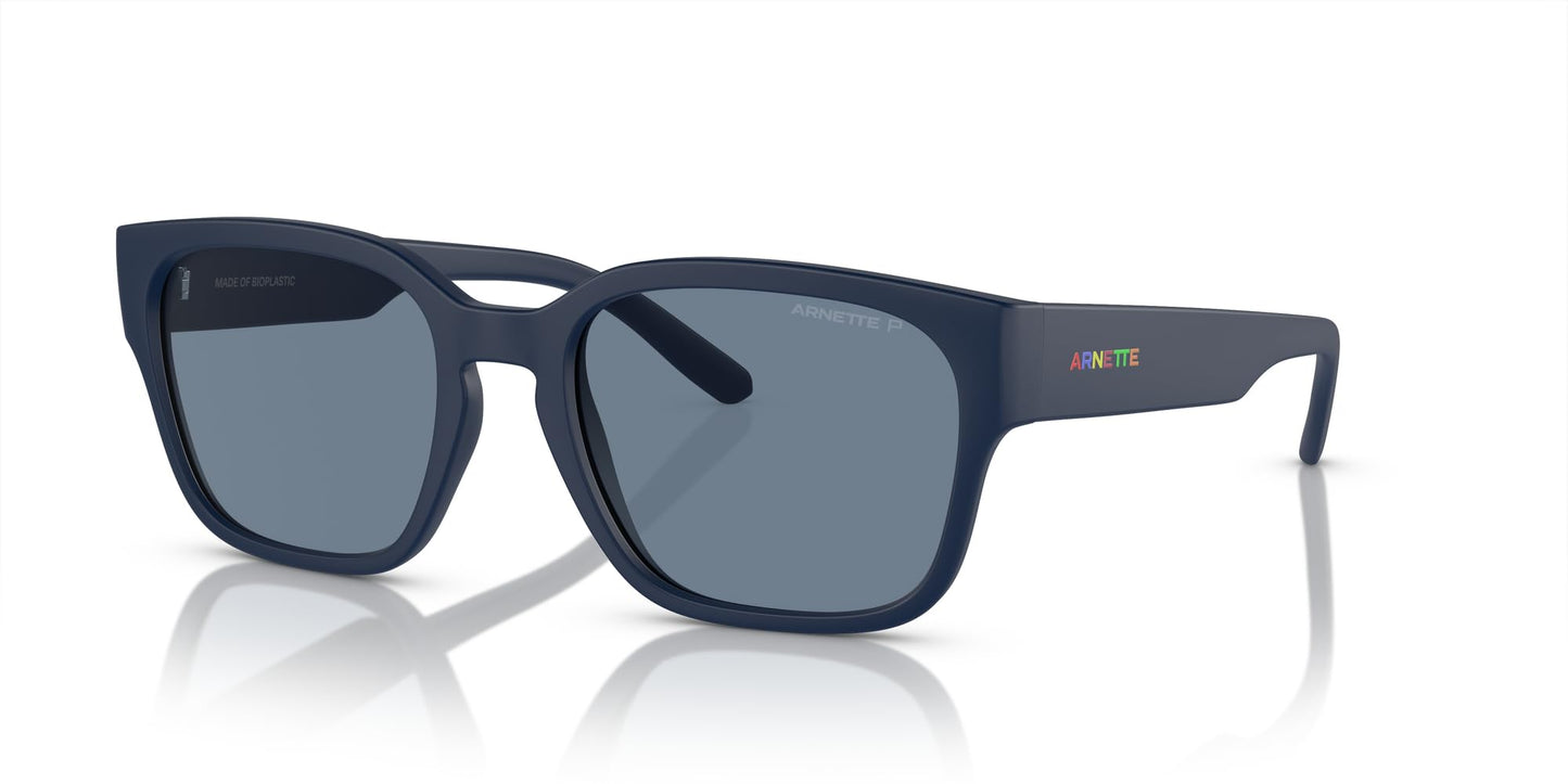 ARNETTE Man Sunglasses Matte Dark Blue Frame, Dark Blue Polarized Lenses, 54MM