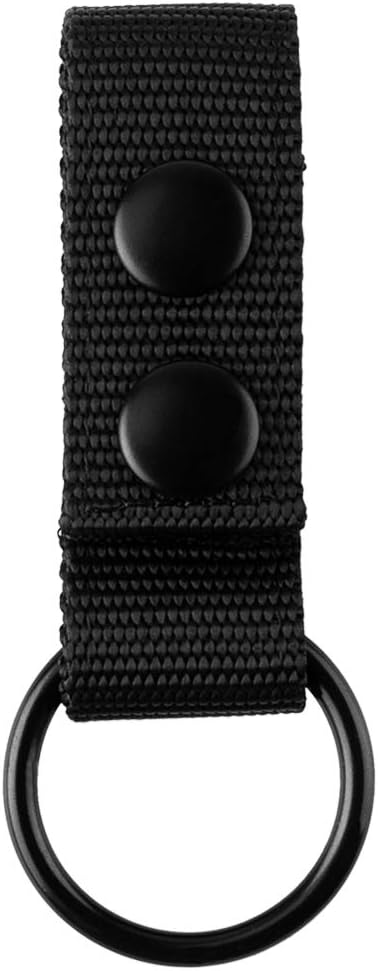IronSeals 2 Pack Black Nylon Belt Keeper, Belt Keeper with Key Holder